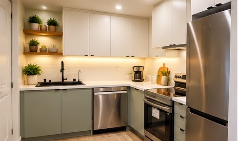 Kitchen at The Niagara Suite, Thorold vacation rental near Niagara Falls